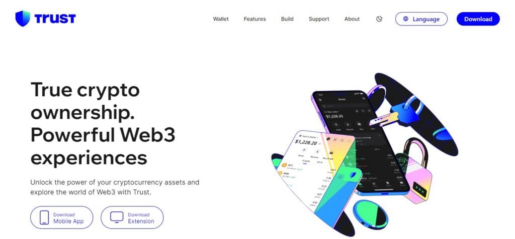 Trust Wallet-  - Best for Mobile