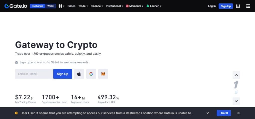11 Best Australian Crypto Exchange In 2026: Top User Choice Exchange 7 Gate.io