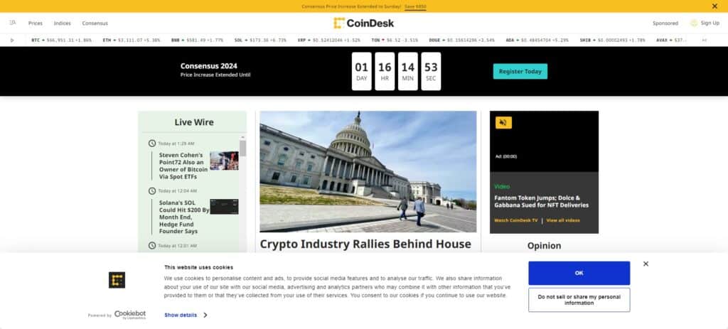 11 Best Crypto News Websites For 2026: Top 10 Crypto News Platforms 2 Website