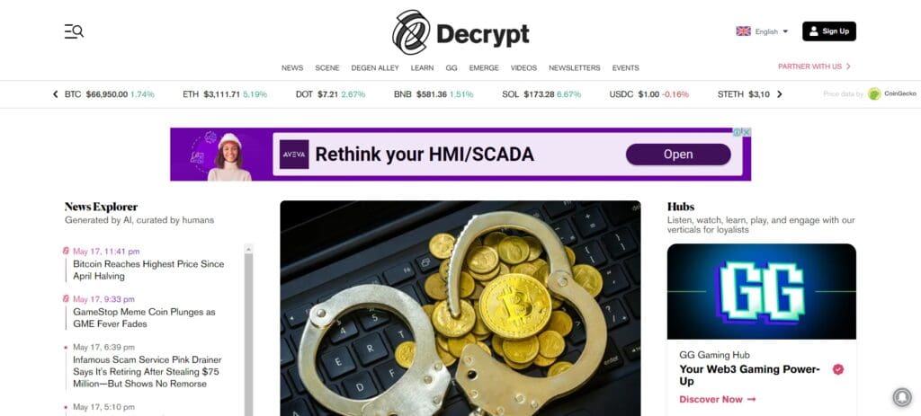 11 Best Crypto News Websites For 2026: Top 10 Crypto News Platforms 10 Website