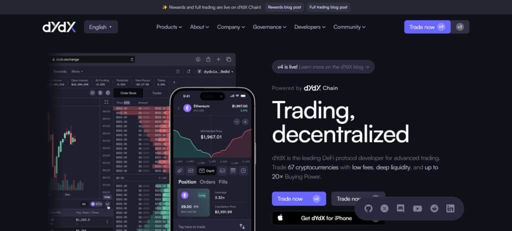 22 Best No Kyc Crypto Exchanges: Top No Kyc List 2026 13 dYdX Best No Kyc Crypto Exchanges
