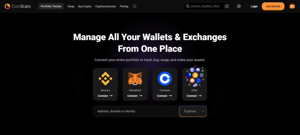 CoinStats Crypto Swap Exchange