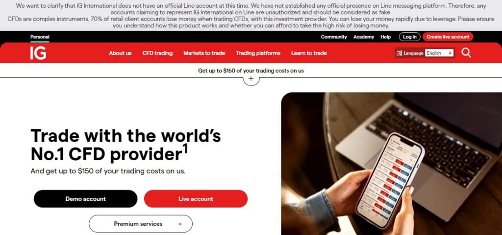 IG Best Bitcoin CFD Platforms