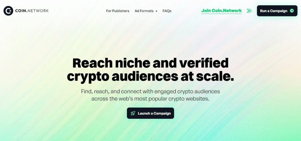  Coin.Network Crypto Advertisement Platforms
