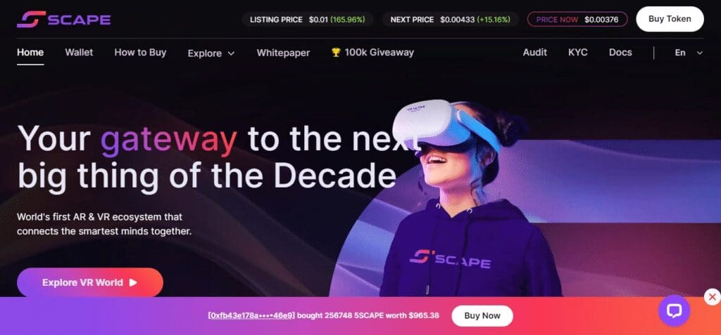 5th Scape Move To Earn App