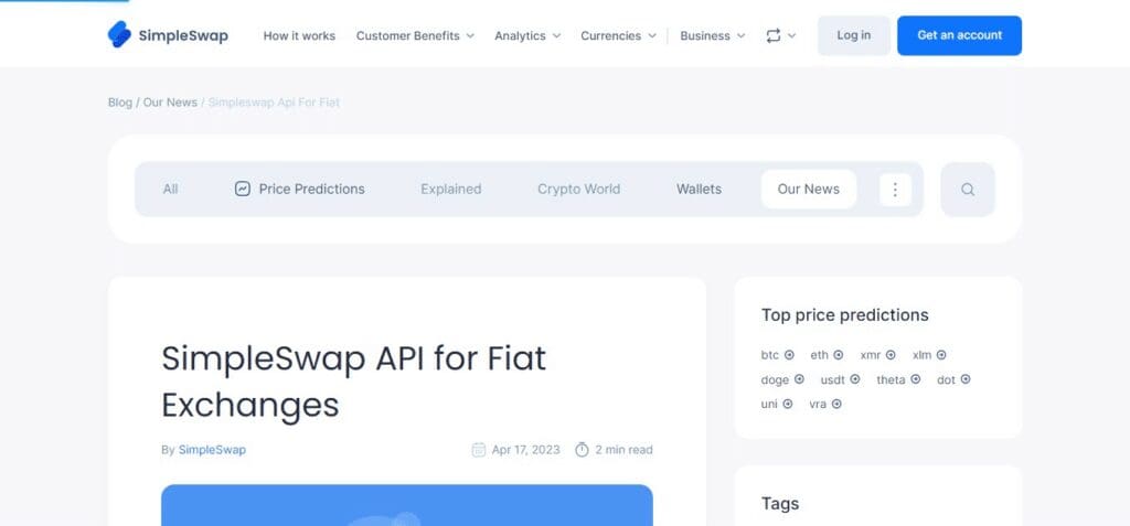 SimpleSwap API