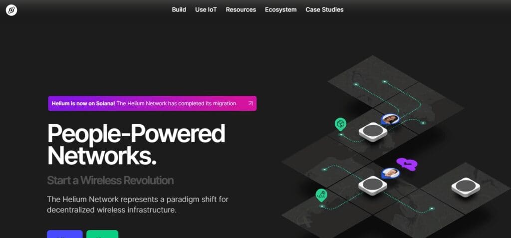 10 Best DePIN Projects In 2024: Read Our Full Review 2 Helium Network DePIN Project
