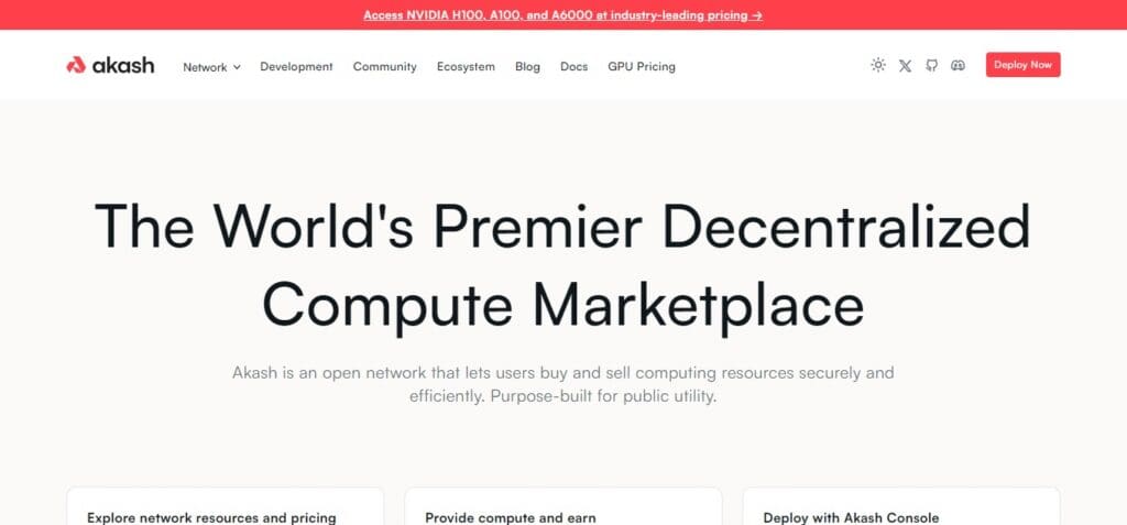 10 Best DePIN Projects In 2024: Read Our Full Review 6 Akash Network DePIN Project