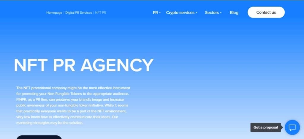FinPR Agency NFT Influencer Agency