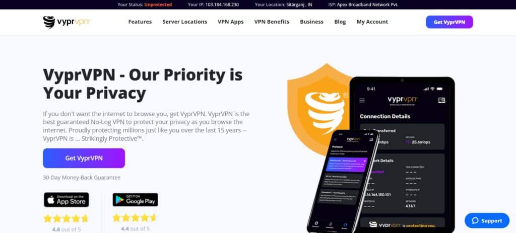 VyprVPN  Crypto VPN Services