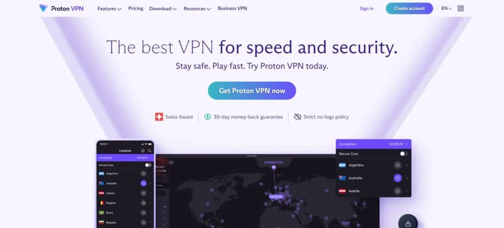 ProtonVPN Crypto VPN Services