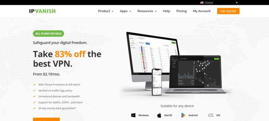 IPVanish Crypto VPN Services