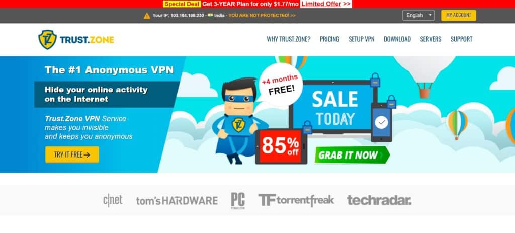Trust.Zone Crypto VPN Services