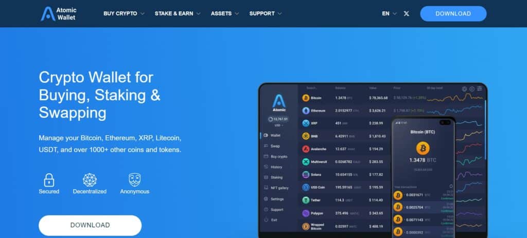 10 Best Crypto Wallets in Belgium: Cold & Hot Wallets 9 Atomic Wallet