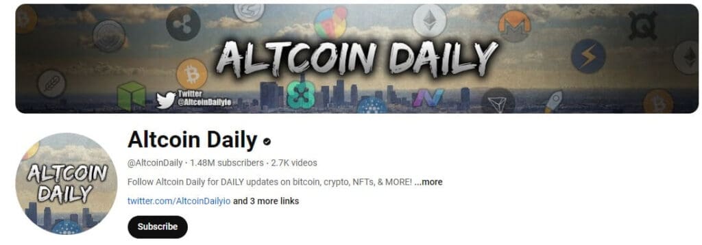 10 Best Crypto Youtube Channels You Need To Follow 4 Altcoin Daily Crypto Youtube Channels