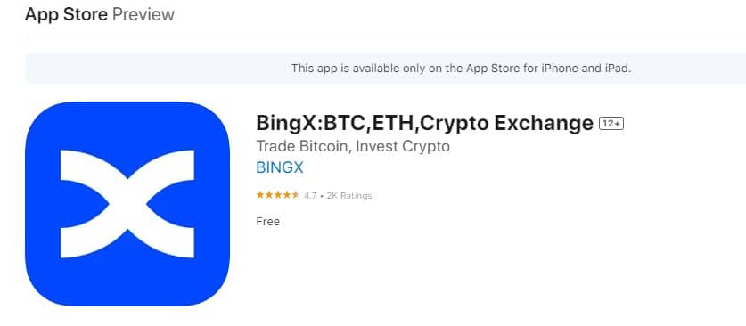 bingx iOS Version