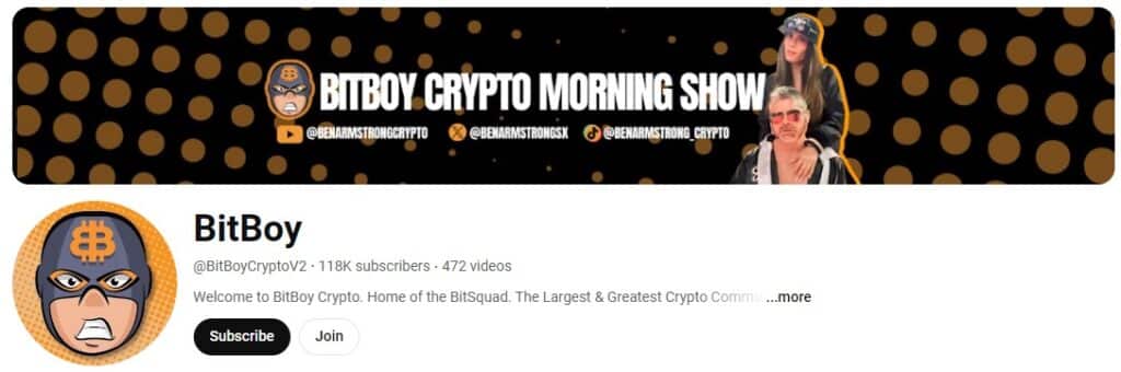 10 Best Crypto Youtube Channels You Need To Follow 3 BitBoy Crypto Crypto Youtube Channels