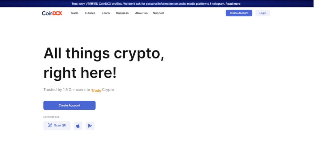 CoinDCX Crypto Project In India
