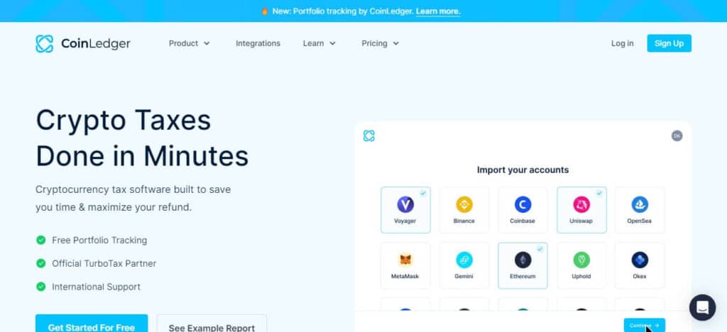 10 Best Crypto Tax Software: I Picked Top Tax Software 2024 11 CoinLedger Crypto Tax Software