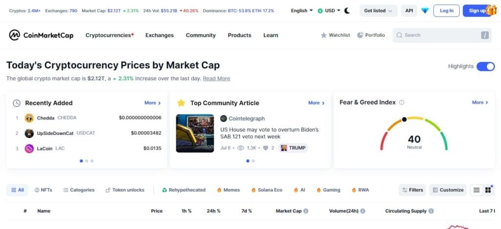 11 Best Cryptocurrency News Aggregators ( 2026) Latest Updated 9 CoinMarketCap Cryptocurrency News Aggregator
