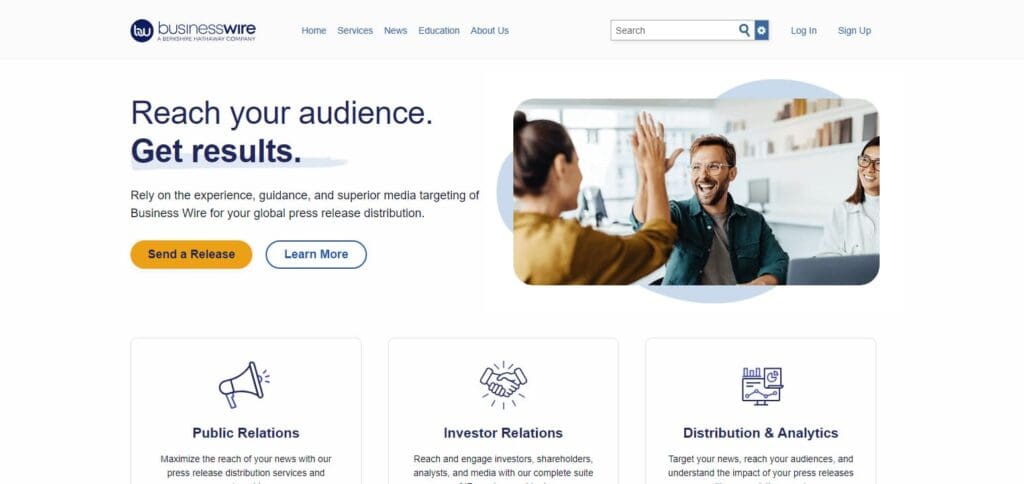 BusinessWire Crypto Press Release Distribution Services 