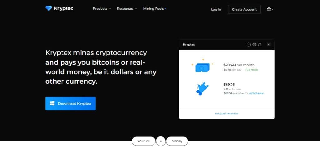 Kryptex  Crypto Mining Software