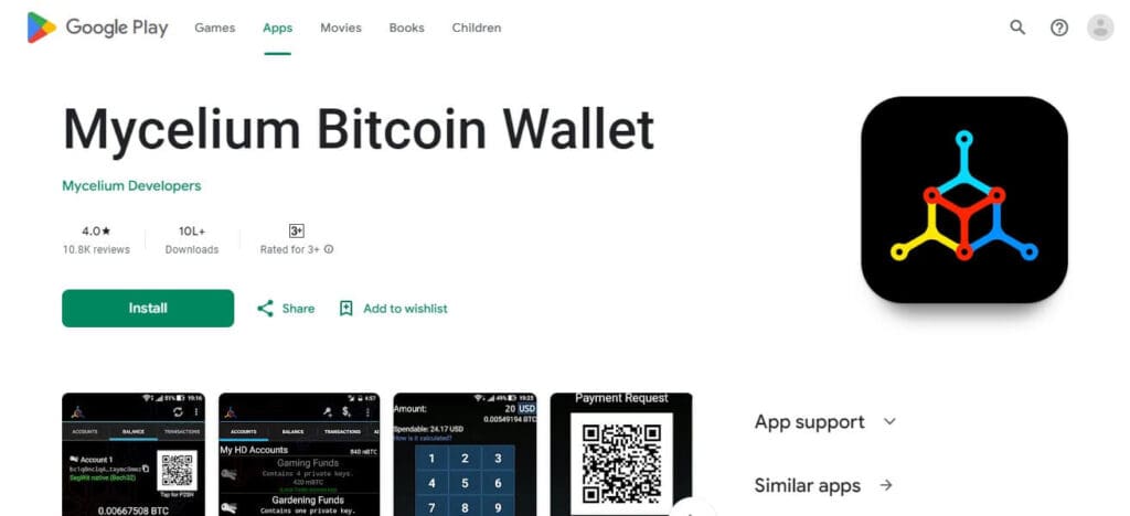 Mycelium Wallet Android Crypto Wallet