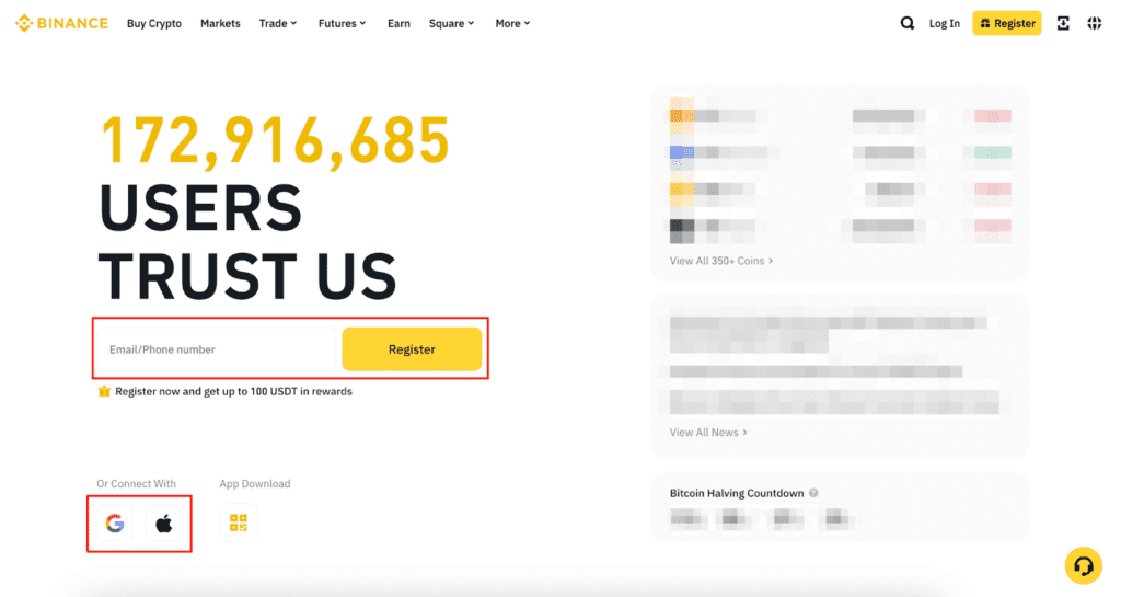 Step 1: Sign up with Binance