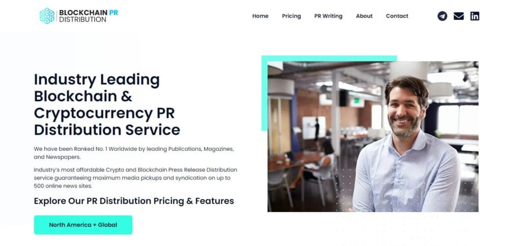 BlockchainPRDistribution.io Crypto Press Release Distribution Services 