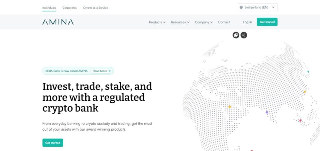 Amina Bank For Cryptocurrency