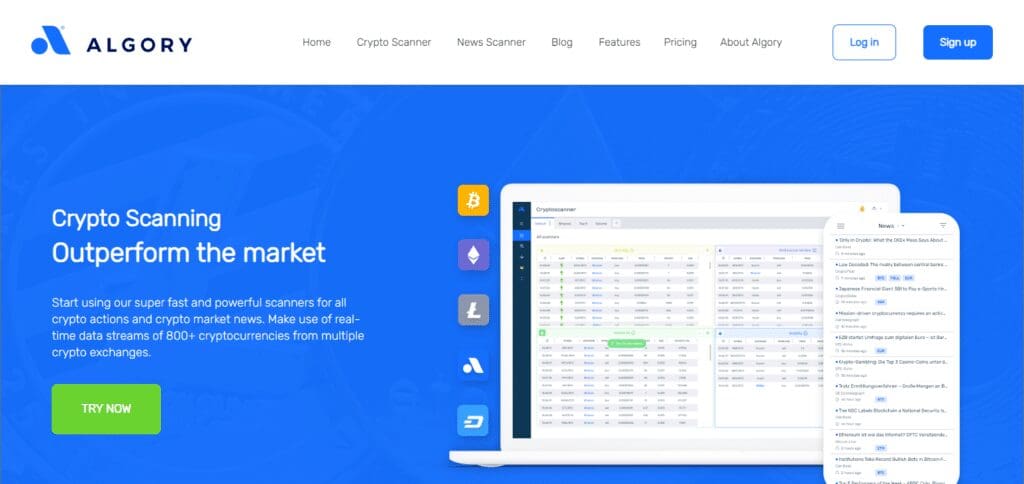 Algory.io Crypto Arbitrage Scanner