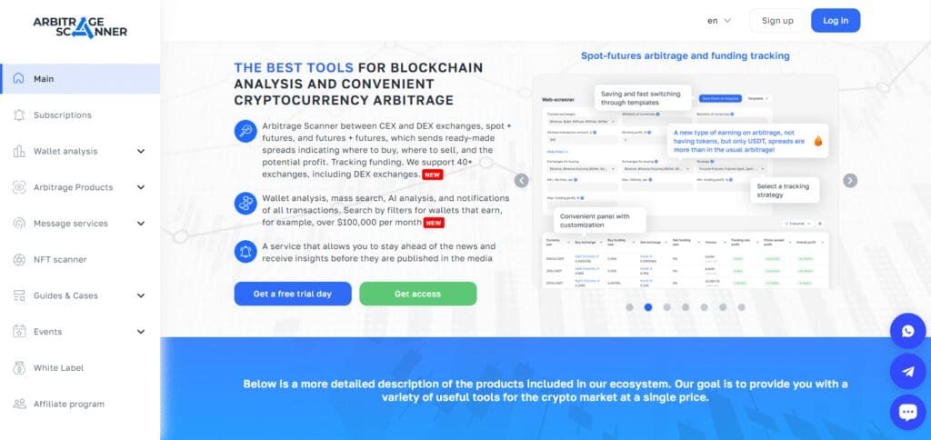 ArbitrageScanner Crypto Arbitrage Scanner