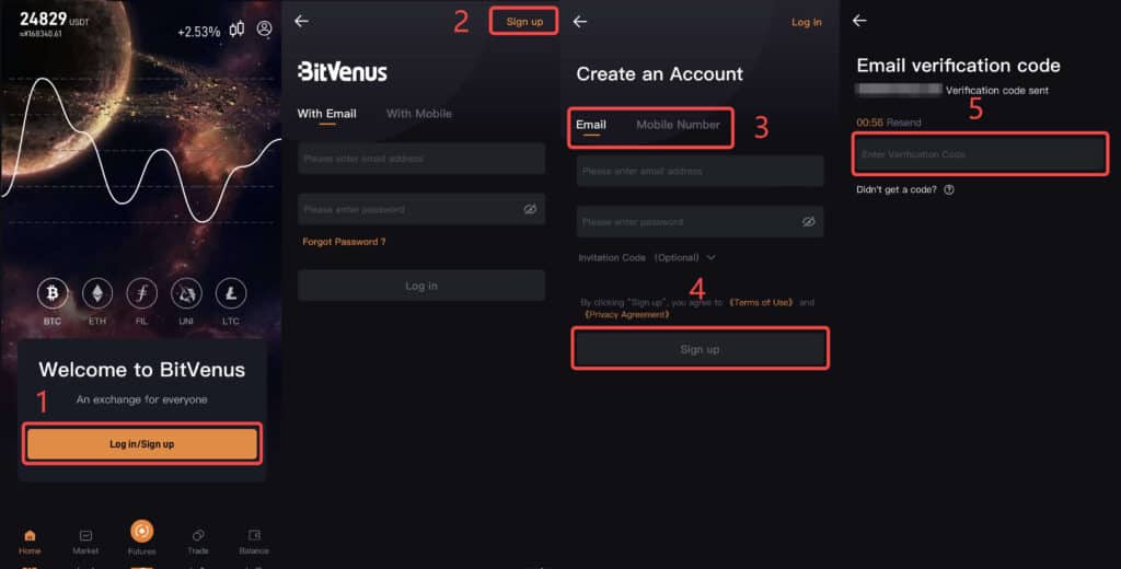 Step 3. Read and click the terms of use privacy agreement.