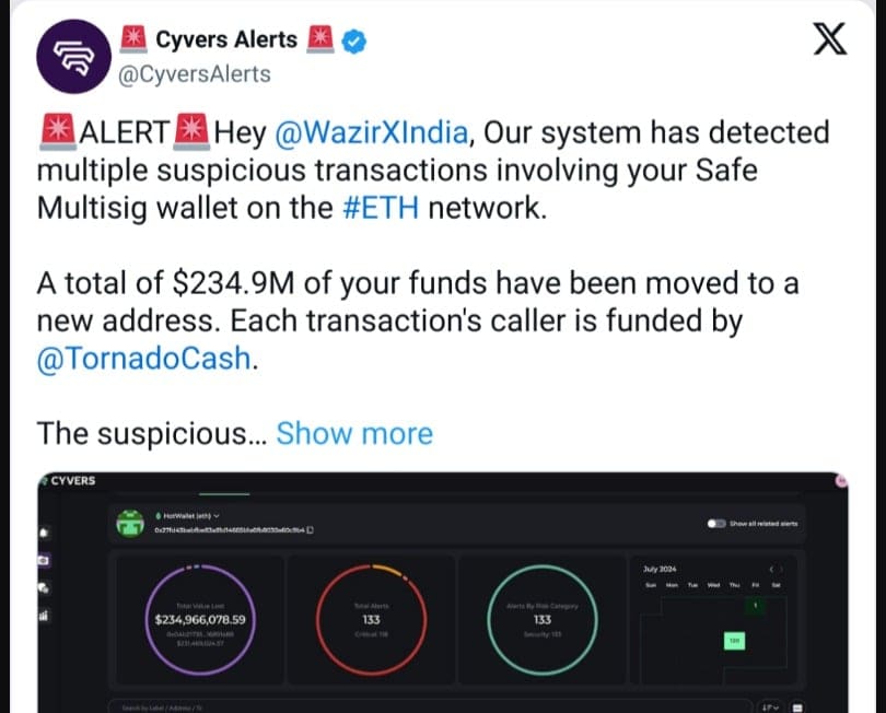 WazirX Hack: Indian Crypto Exchange WazirX Faces Major Security Breach 2 Multisig Wallet Hack: How It Happened
