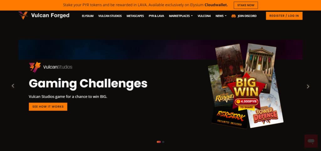 Vulcan Forged Crypto Gaming Projects