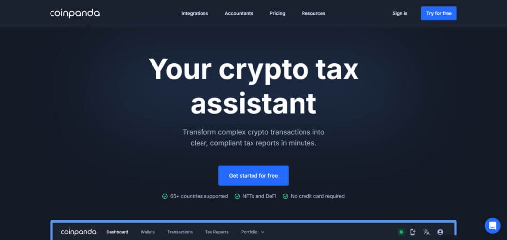 Coinpanda Free Tax Loss Harvesting Tool