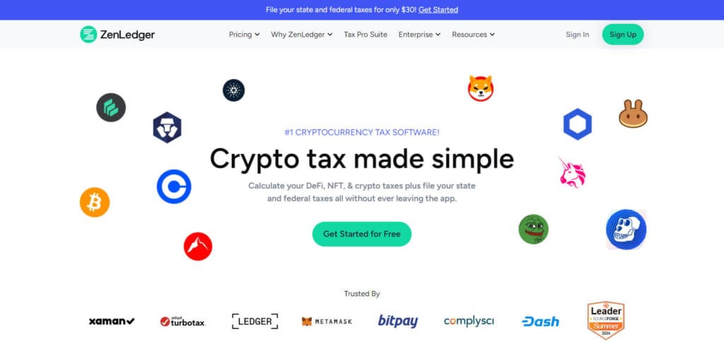 ZenLedger Free Tax Loss Harvesting Tool