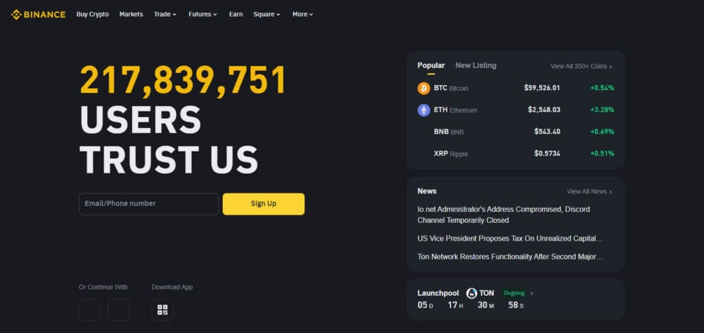 Binance Crypto Exchanges in Poland