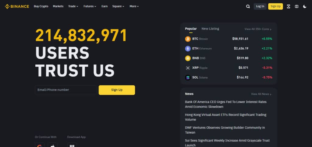 Binance Crypto Exchange In Thailand