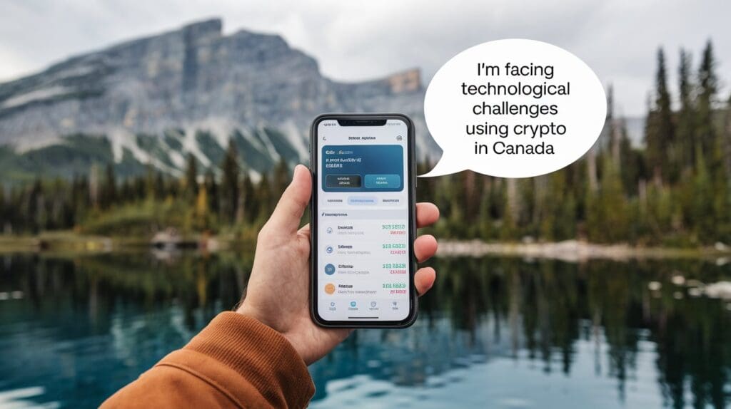 Technological challenges for Canadian crypto users