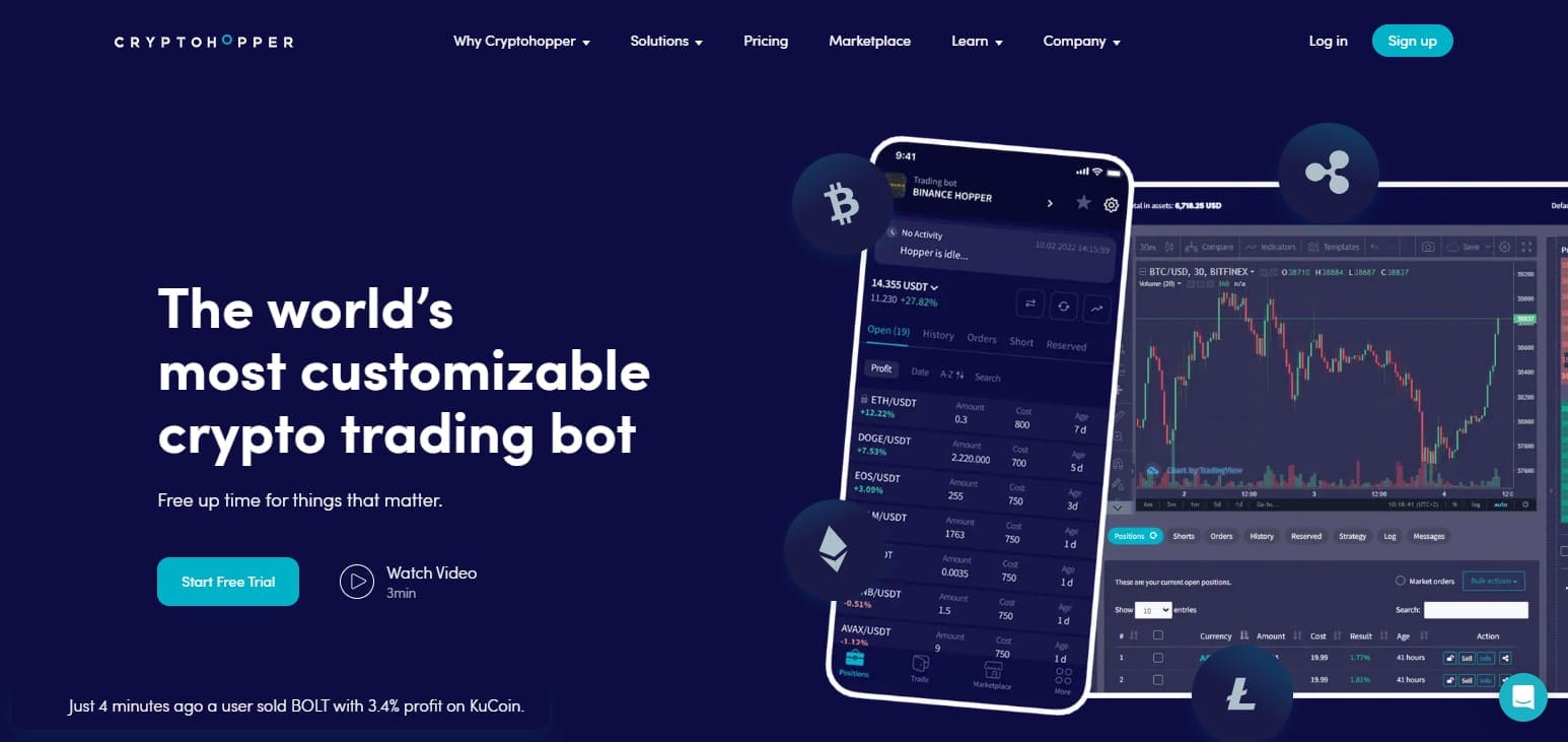 Cryptohopper Review: Crypto Trading Bot & Pros & Cons