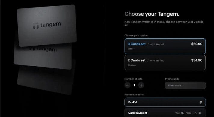 Tangem Wallet Pricing
