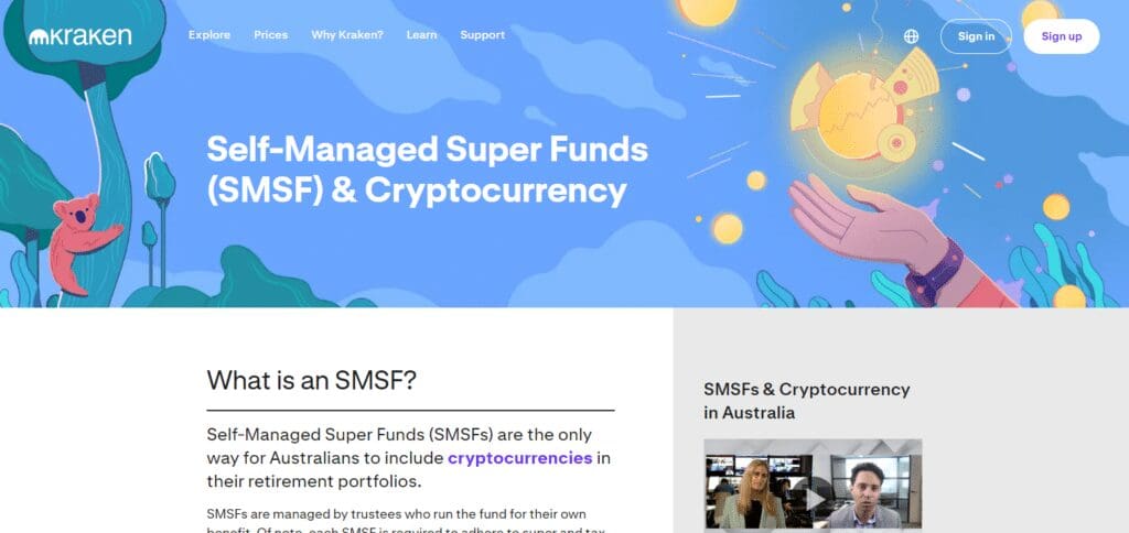 Kraken SMSF in Australia  