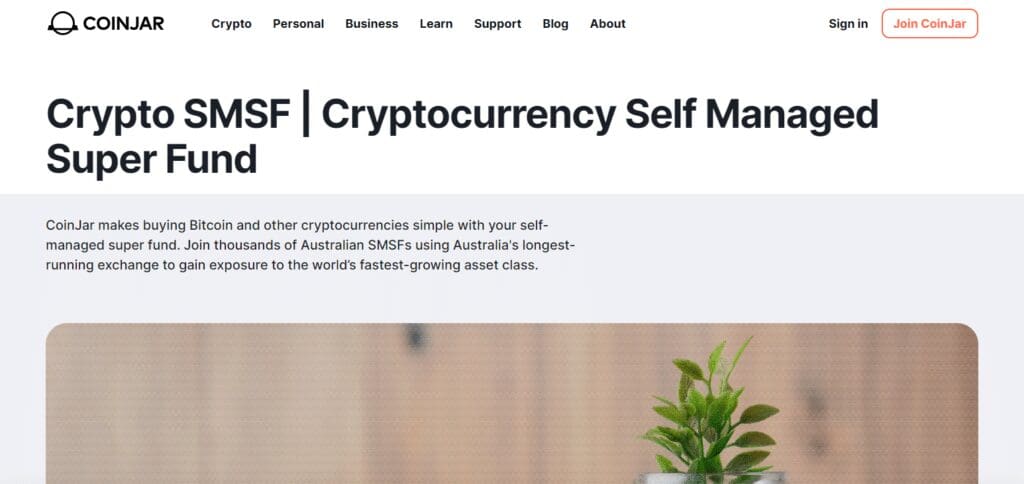 CoinJar SMSF in Australia  