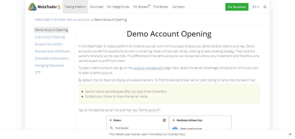 What is an MT5 Demo Account?