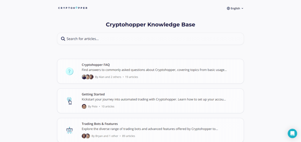 Cryptohopper Review: Crypto Trading Bot & Pros & Cons 6 Cryptohopper Customer Support