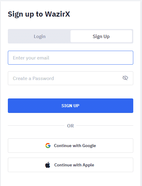 Click on Login