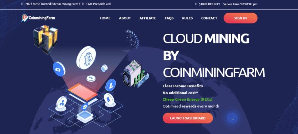 CoinMiningFarm Bitcoin Mining Platform