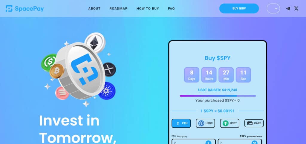 SpacePay (SPY) Performing ICO Crypto Coins
