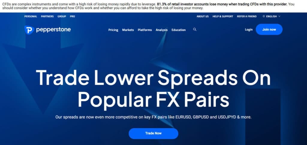 Pepperstone Lowest Spread Forex Brokers
